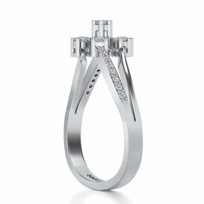 Spin the Shine Silver Ring - White Gold - Image 3