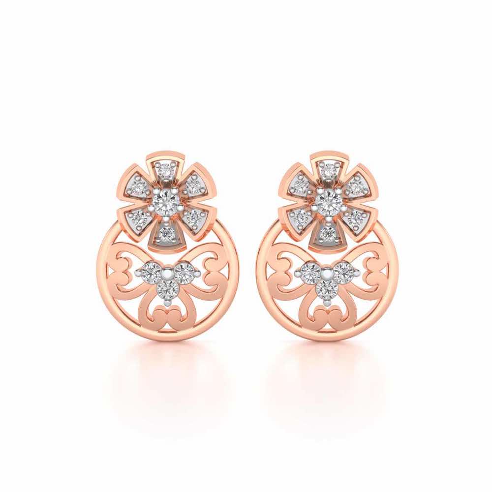 Spin whirl Silver Earrings