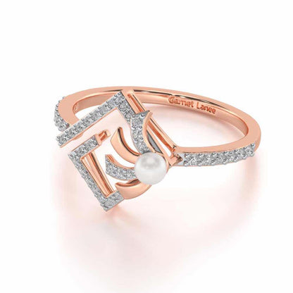 Spinguard Silver Pearl Ring - Rose Gold - Image 2