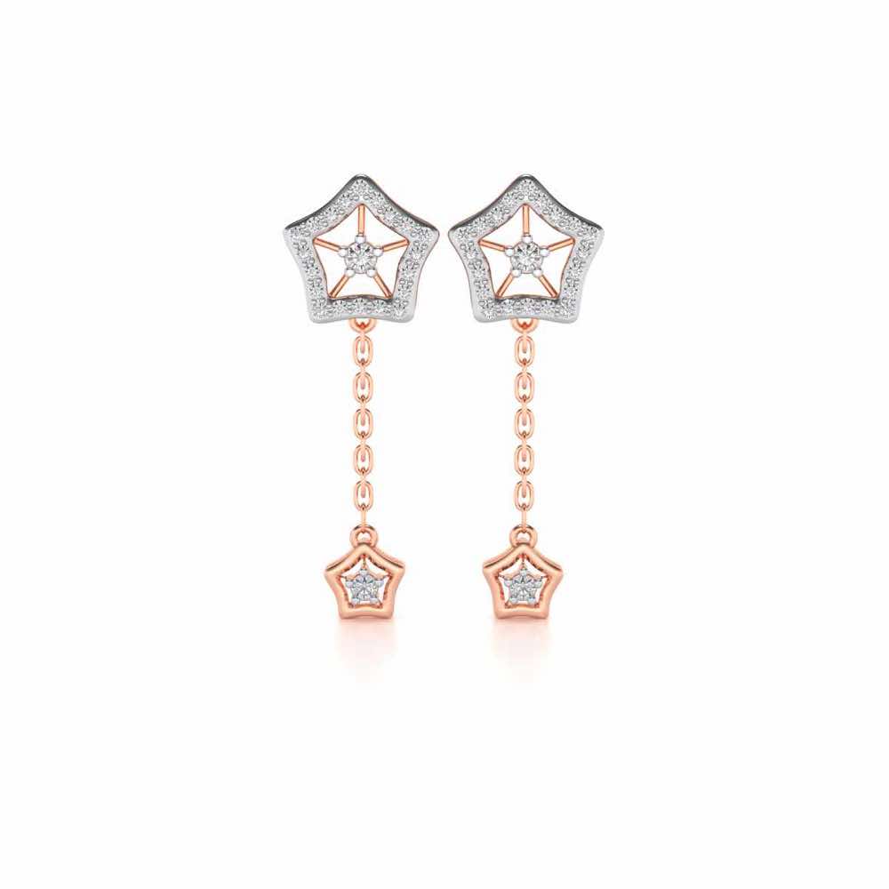 Spinner Flora Silver Earrings