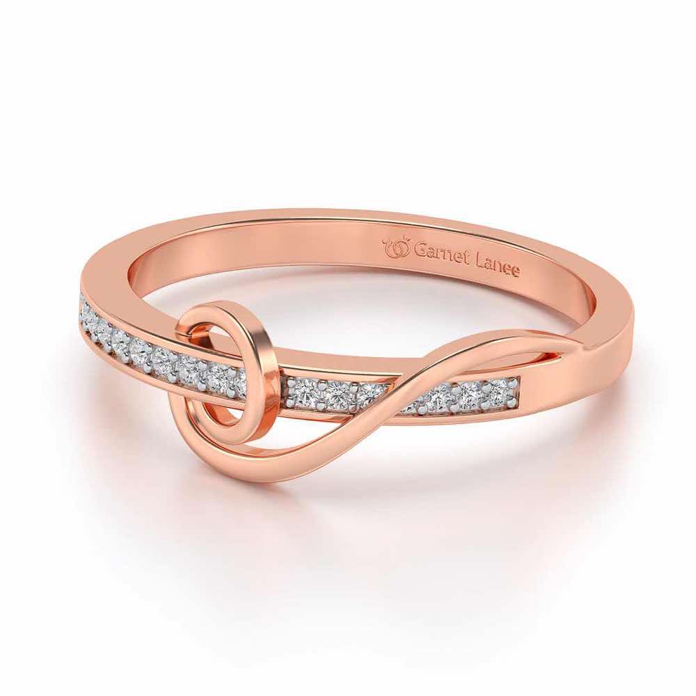 Spiralias Silver Ring - Rose Gold - Image 2