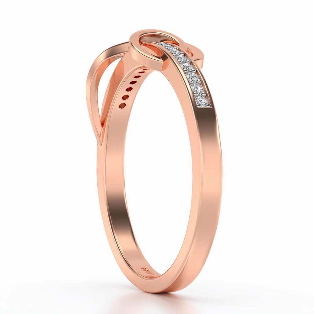 Spiralias Silver Ring - Rose Gold - Image 3