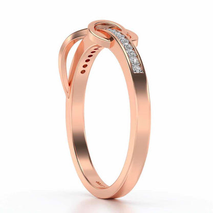 Spiralias Silver Ring - Rose Gold - Image 3