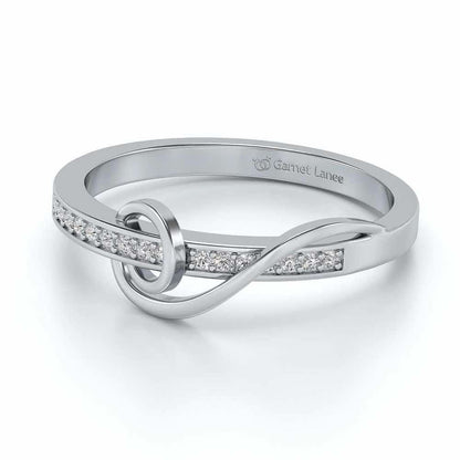 Spiralias Silver Ring - White Gold - Image 2