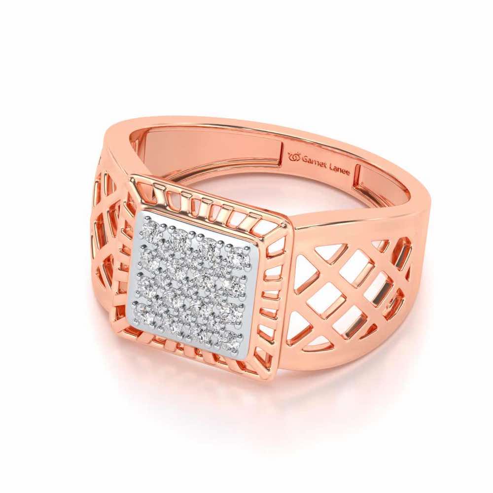 Spirited Silver Ring For Men - Rose Gold - Image 2