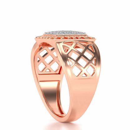 Spirited Silver Ring For Men - Rose Gold - Image 3