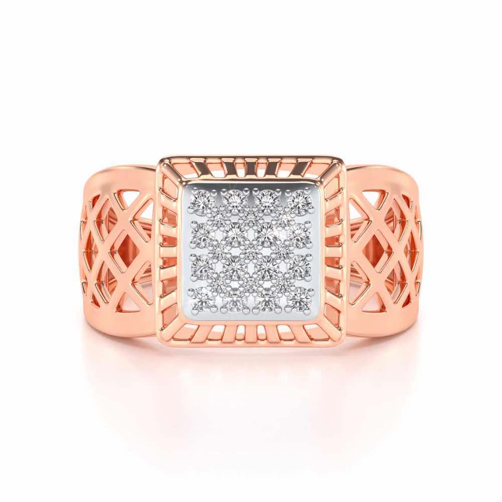 Spirited Silver Ring For Men - Rose Gold - Image 4