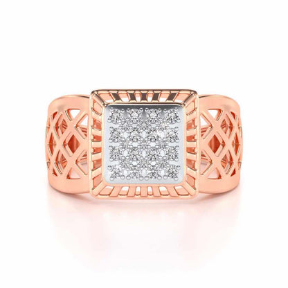 Spirited Silver Ring For Men - Rose Gold - Image 4