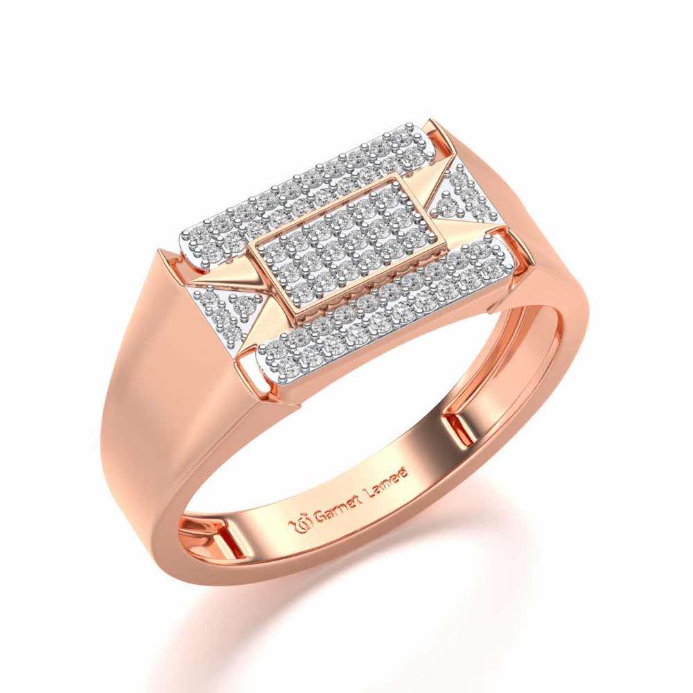 Splediferous Silver Ring For Men - Rose Gold - Image 1