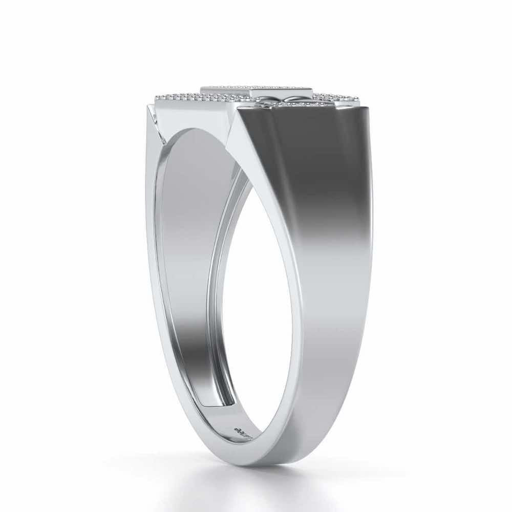 Splediferous Silver Ring For Men - White Gold - Image 3