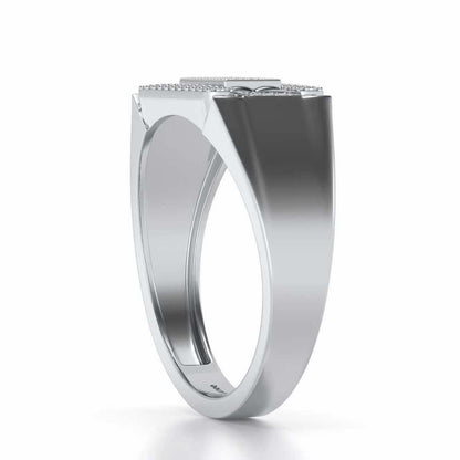 Splediferous Silver Ring For Men - White Gold - Image 3