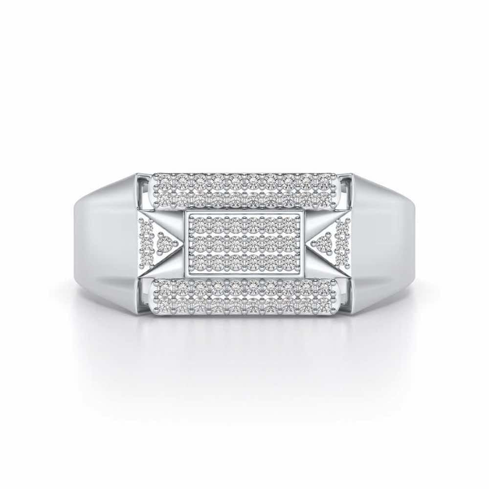 Splediferous Silver Ring For Men - White Gold - Image 4