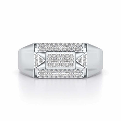 Splediferous Silver Ring For Men - White Gold - Image 4