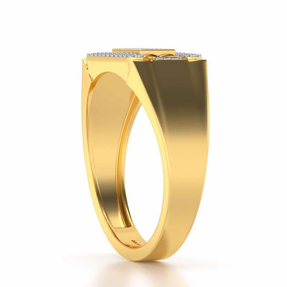 Splediferous Silver Ring For Men - Yellow Gold - Image 3