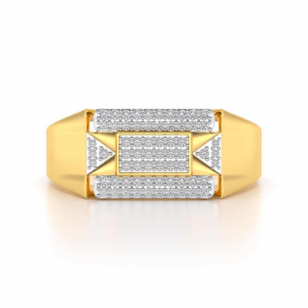Splediferous Silver Ring For Men - Yellow Gold - Image 4