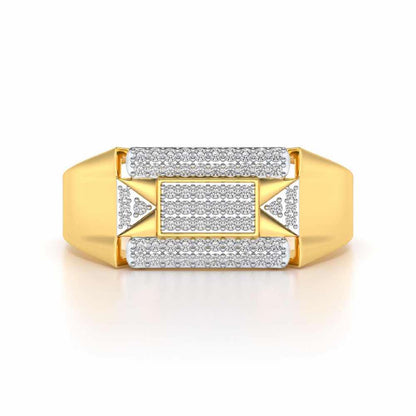 Splediferous Silver Ring For Men - Yellow Gold - Image 4