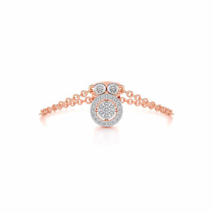 Splendor Eye Adjustable Silver Ring - Rose Gold - Image 5