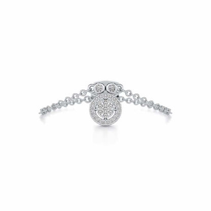 Splendor Eye Adjustable Silver Ring - White Gold - Image 5