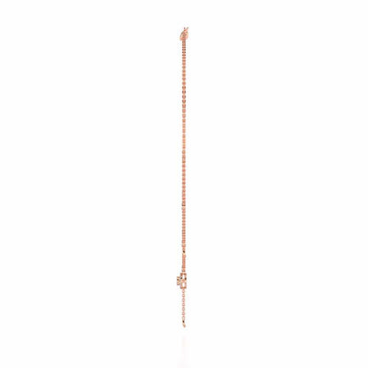 Splendor Eye Silver Necklace - Rose Gold - Image 4