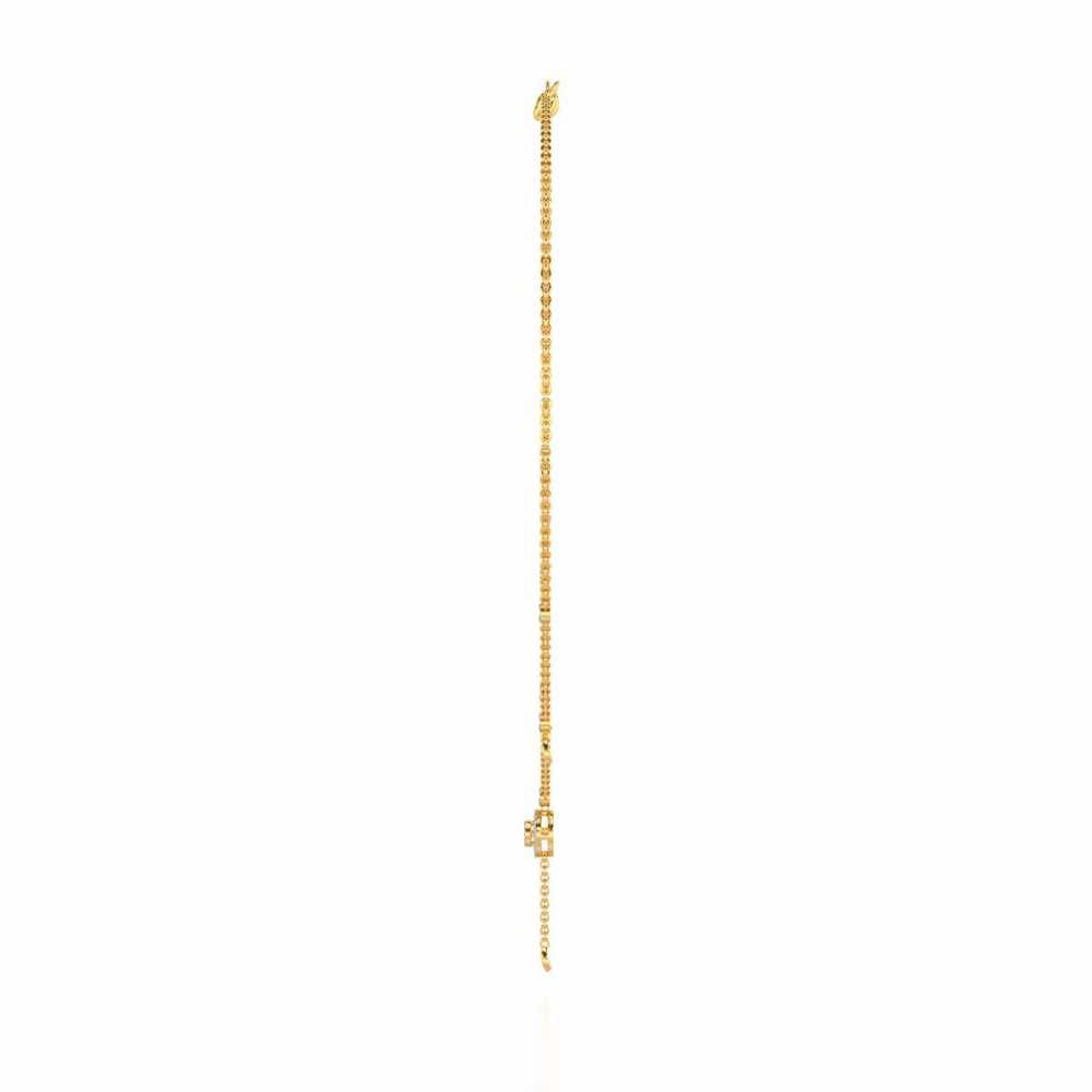 Splendor Eye Silver Necklace - Yellow Gold - Image 4
