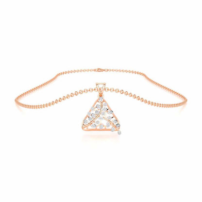 Splendor Sheen Silver Pendant - Rose Gold - Image 3