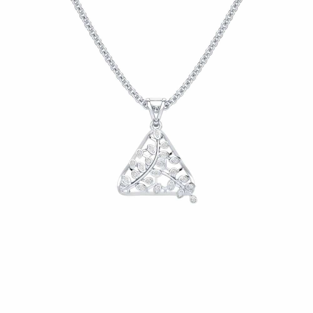 Splendor Sheen Silver Pendant - White Gold - Image 1
