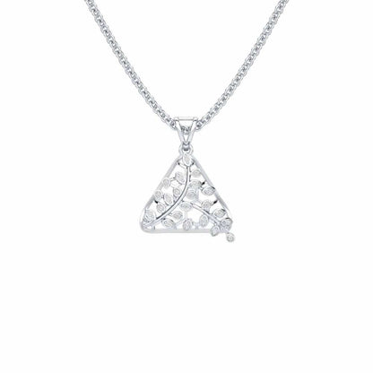 Splendor Sheen Silver Pendant - White Gold - Image 1