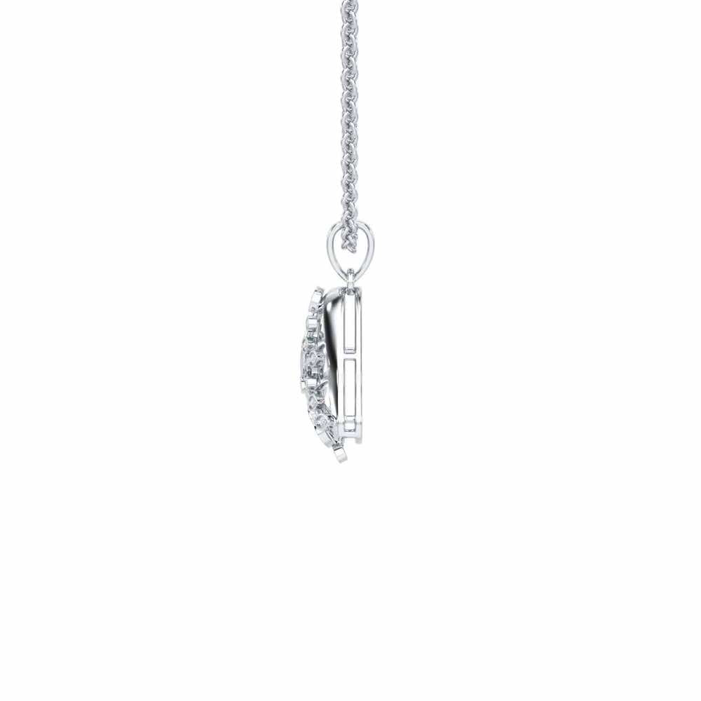Splendor Sheen Silver Pendant - White Gold - Image 4