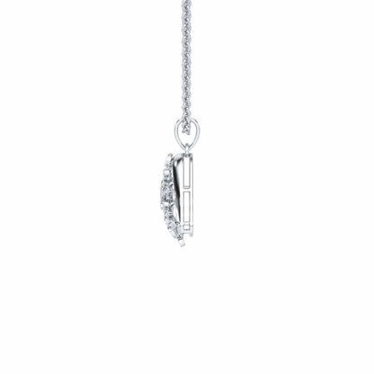 Splendor Sheen Silver Pendant - White Gold - Image 4