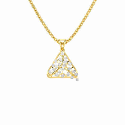 Splendor Sheen Silver Pendant - Yellow Gold - Image 1