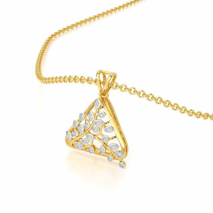 Splendor Sheen Silver Pendant - Yellow Gold - Image 2