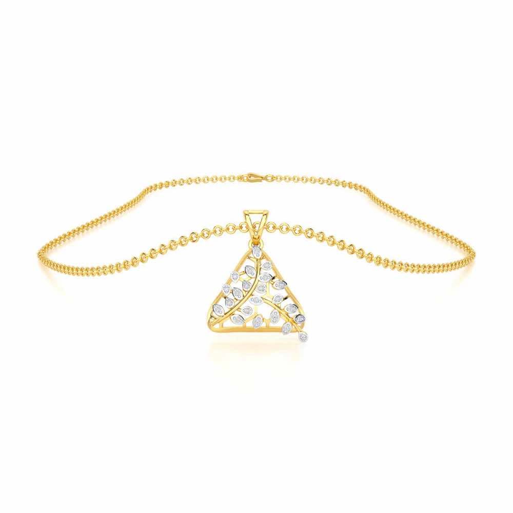 Splendor Sheen Silver Pendant - Yellow Gold - Image 3