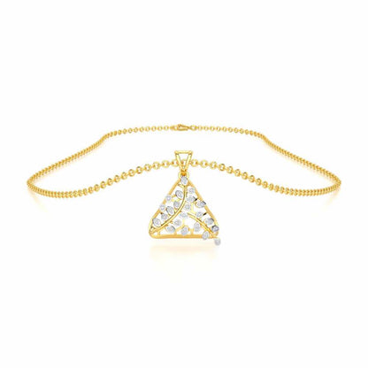 Splendor Sheen Silver Pendant - Yellow Gold - Image 3