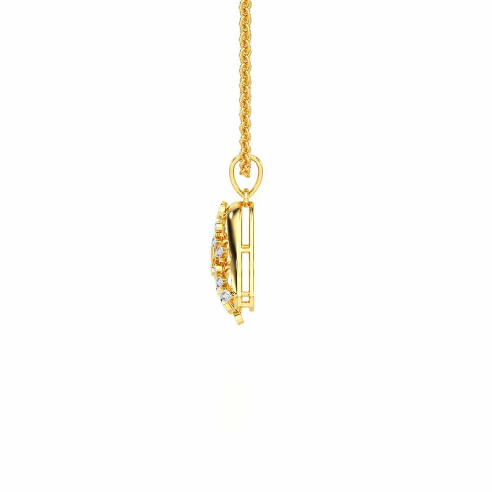 Splendor Sheen Silver Pendant - Yellow Gold - Image 4