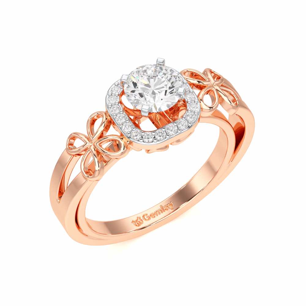Splendour Mirage Solitaire Ring - Rose Gold - Image 1