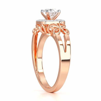 Splendour Mirage Solitaire Ring - Rose Gold - Image 3