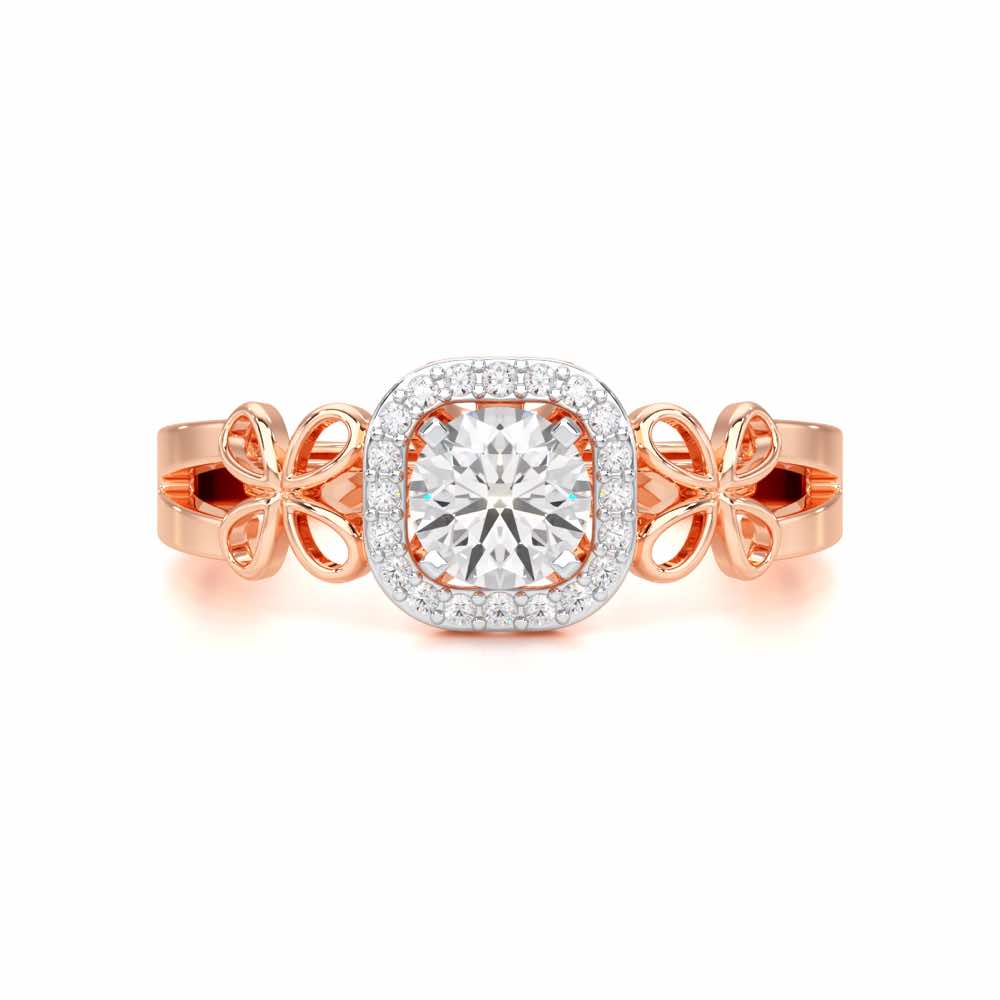 Splendour Mirage Solitaire Ring - Rose Gold - Image 4