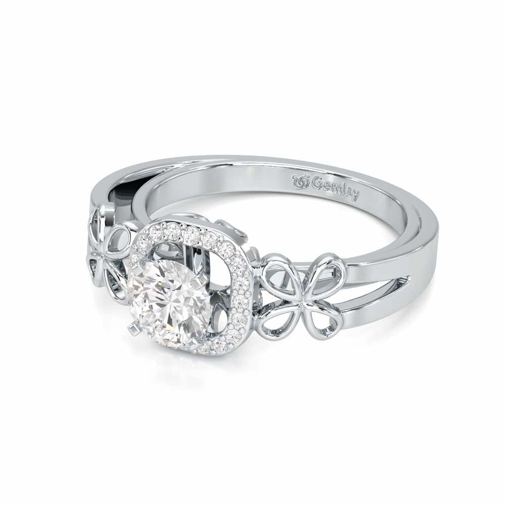 Splendour Mirage Solitaire Ring - White Gold - Image 2