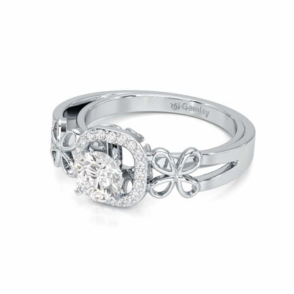 Splendour Mirage Solitaire Ring - White Gold - Image 2