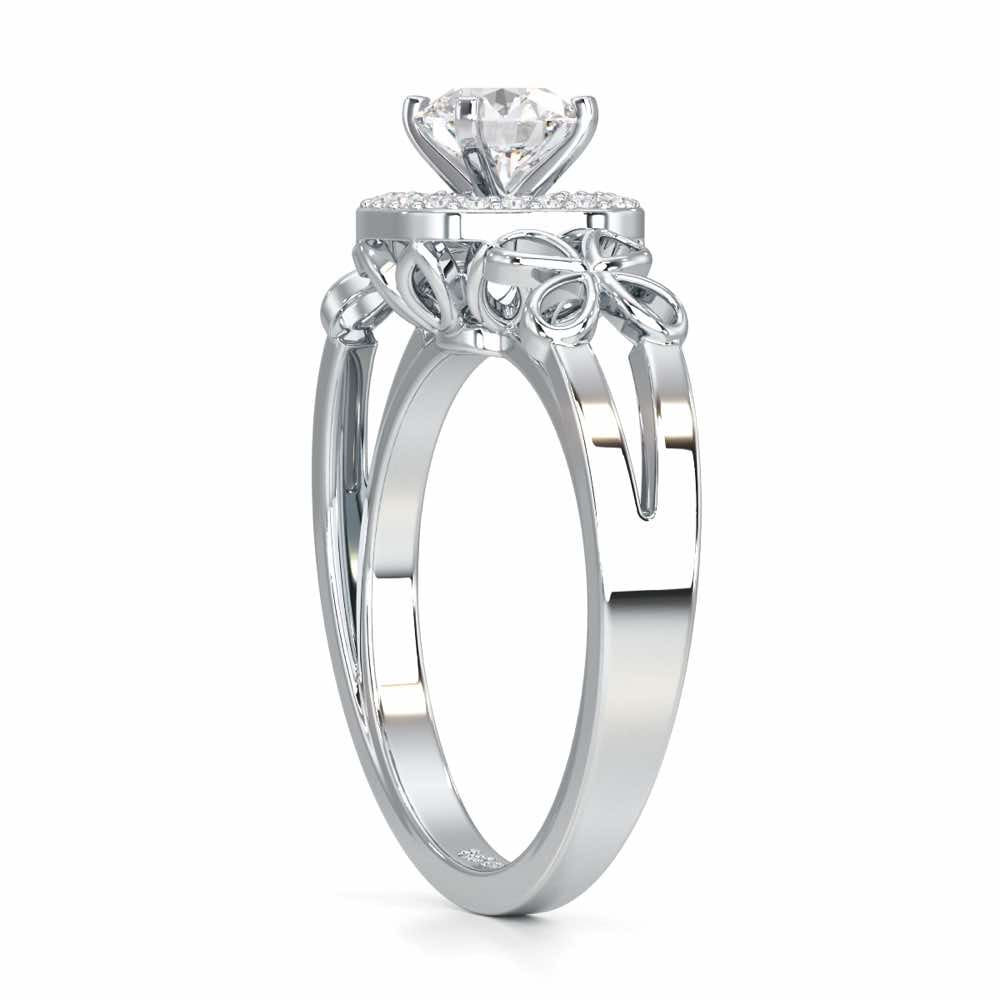 Splendour Mirage Solitaire Ring - White Gold - Image 3