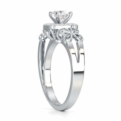 Splendour Mirage Solitaire Ring - White Gold - Image 3