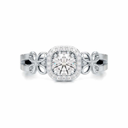 Splendour Mirage Solitaire Ring - White Gold - Image 4