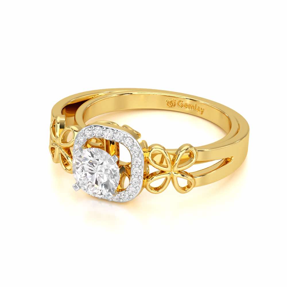 Splendour Mirage Solitaire Ring - Yellow Gold - Image 2