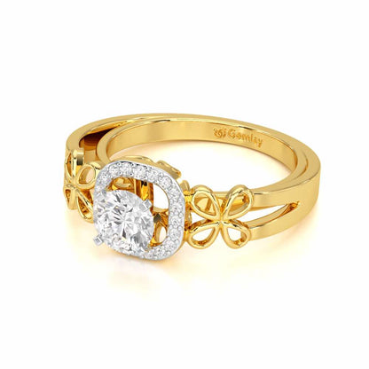 Splendour Mirage Solitaire Ring - Yellow Gold - Image 2