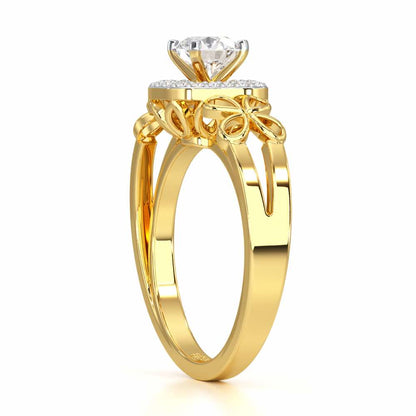 Splendour Mirage Solitaire Ring - Yellow Gold - Image 3