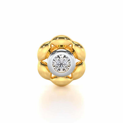 Spring Floret Diamond Nosepin - Yellow Gold - Image 1