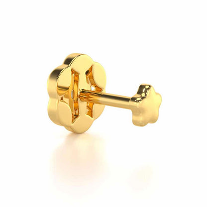 Spring Floret Diamond Nosepin - Yellow Gold - Image 4