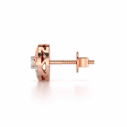 Stalwart Silver Men Stud - Rose Gold - Image 4