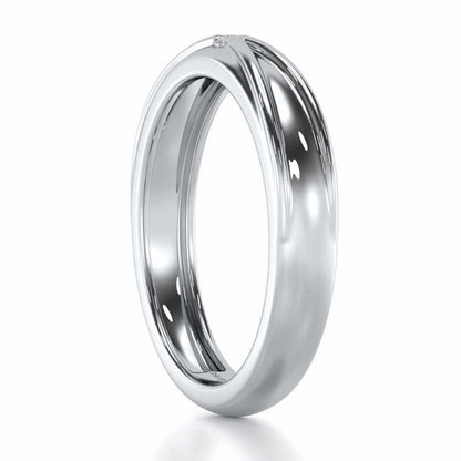 Stalwart Gem Men Solitaire Ring - White Gold - Image 3