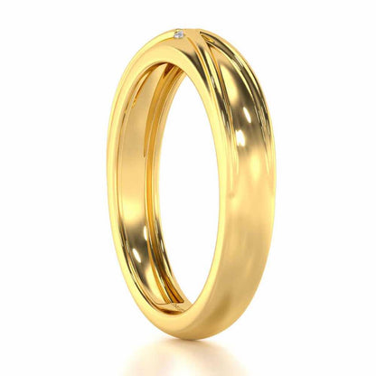 Stalwart Gem Men Solitaire Ring - Yellow Gold - Image 3
